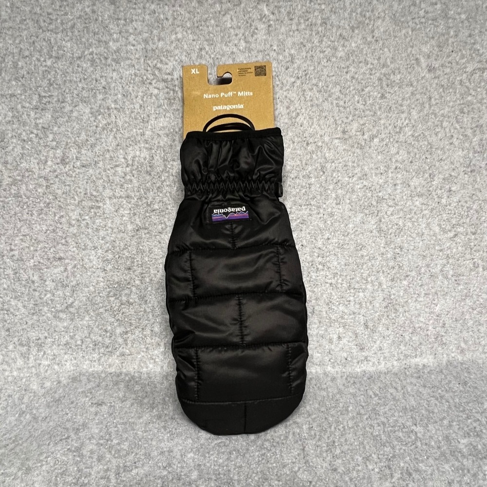 Patagonia Nano Puff Mitts XL Unisex Black Quilted Insulated Gloves Gorpcore Hike